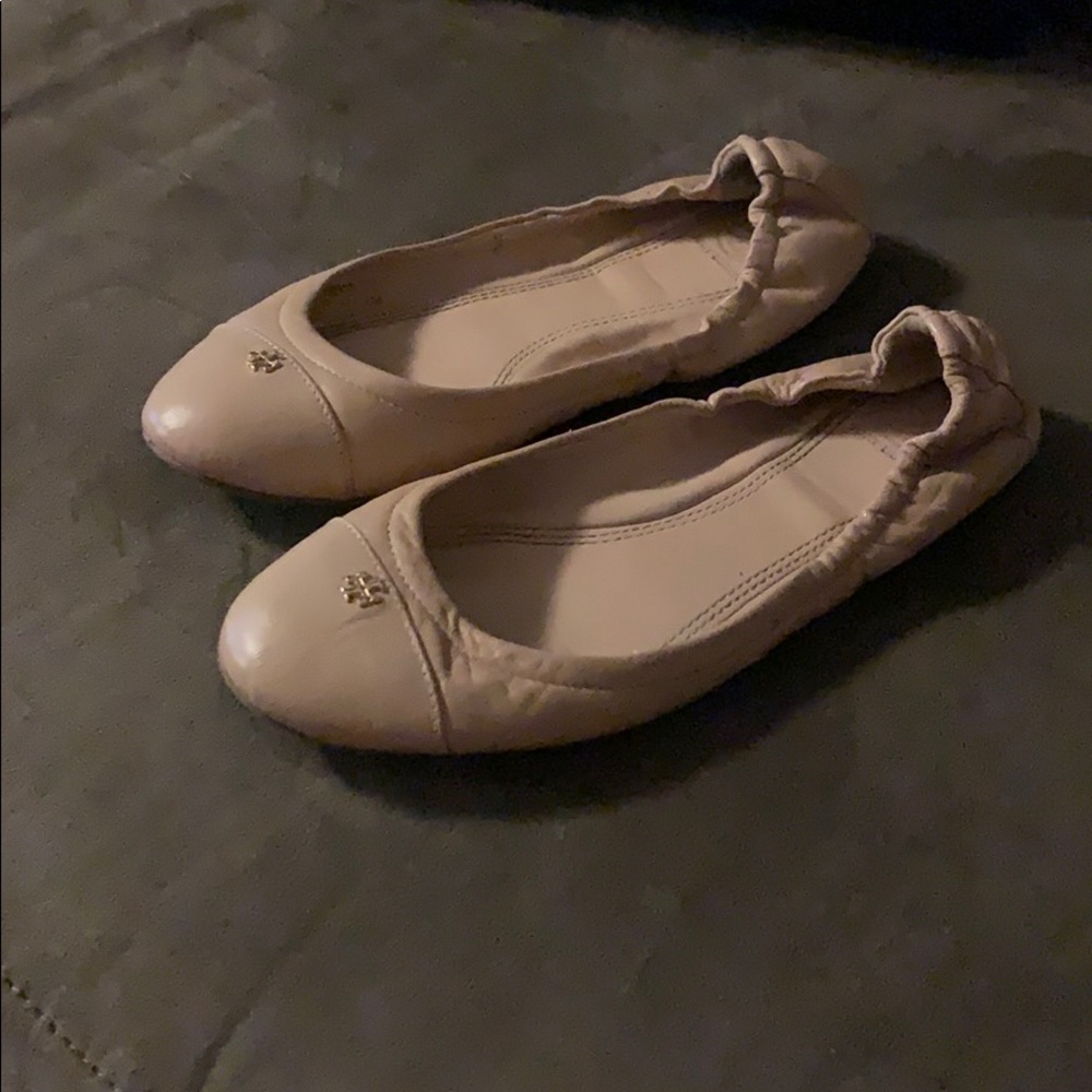 Pink Tory Burch ballet flats size 8